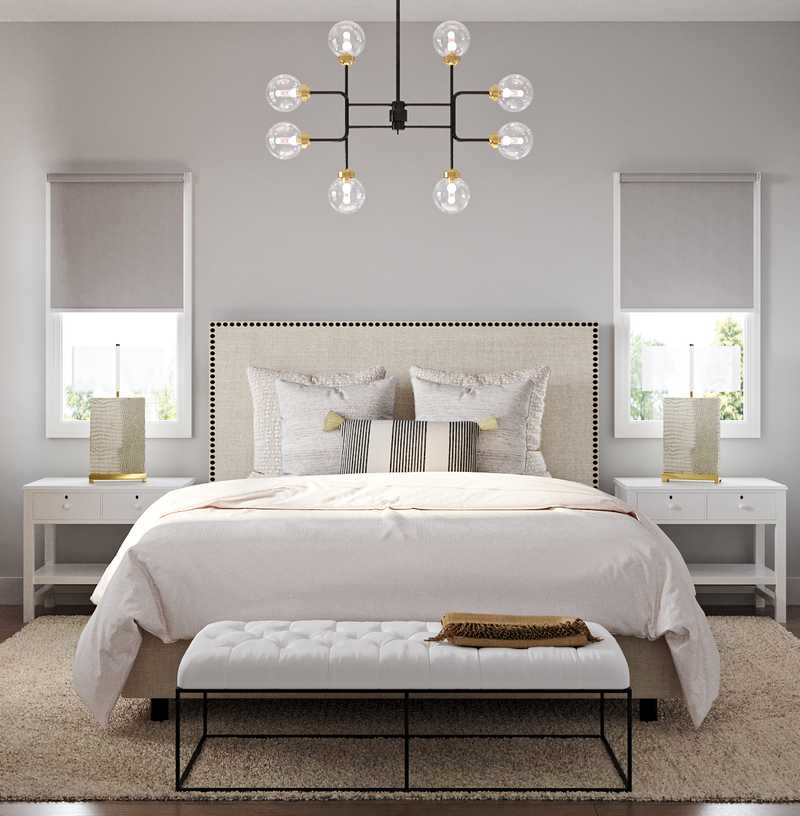 Contemporary, Industrial, Minimal Bedroom Design by Havenly Interior Designer Camila