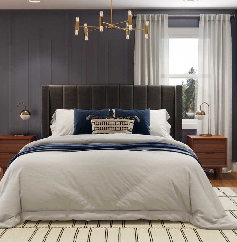 Contemporary, Classic, Eclectic, Industrial, Midcentury Modern, Classic Contemporary Bedroom Design by Havenly Interior Designer Kia