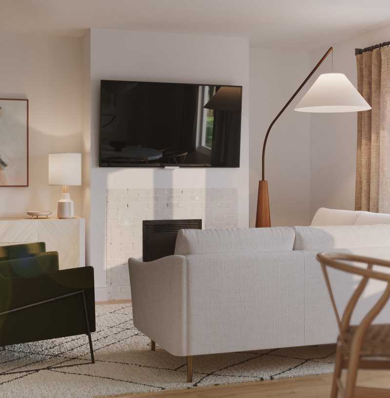 Bohemian, Minimal Living Room Design by Havenly Interior Designer Karie