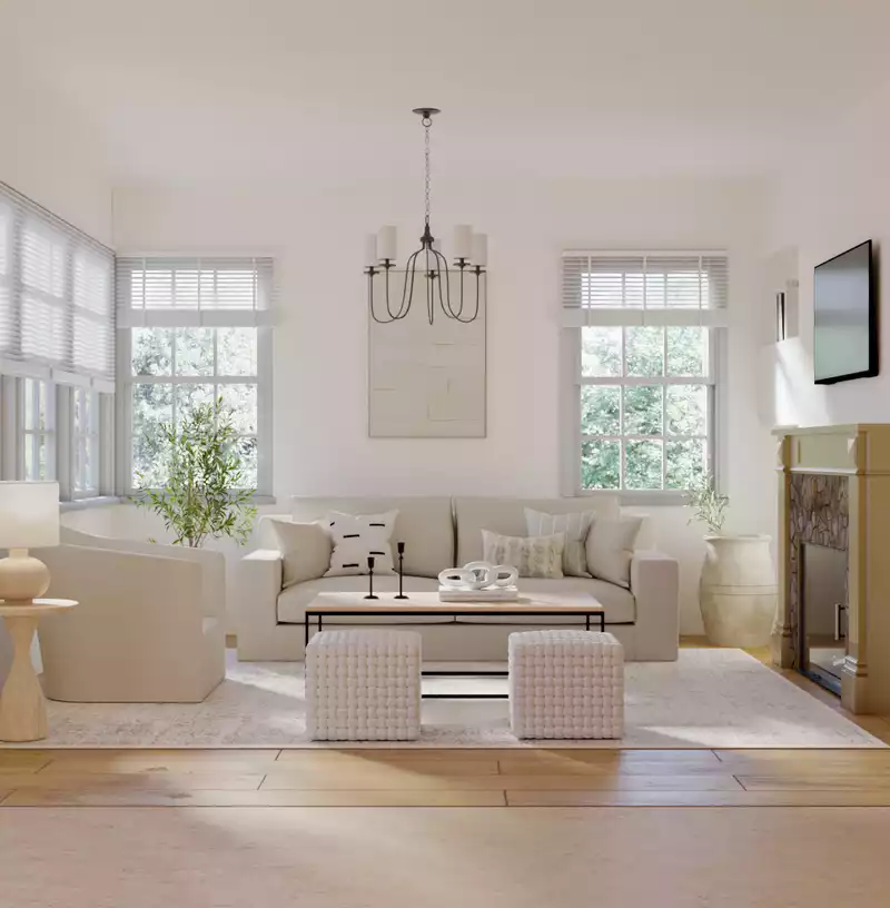 Contemporary, Minimal Living Room Design by Havenly Interior Designer Daniela