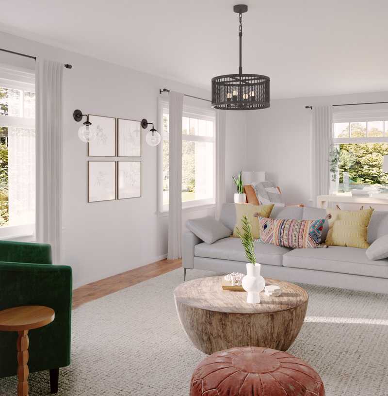 Classic, Traditional, Midcentury Modern Living Room Design by Havenly Interior Designer Dinah