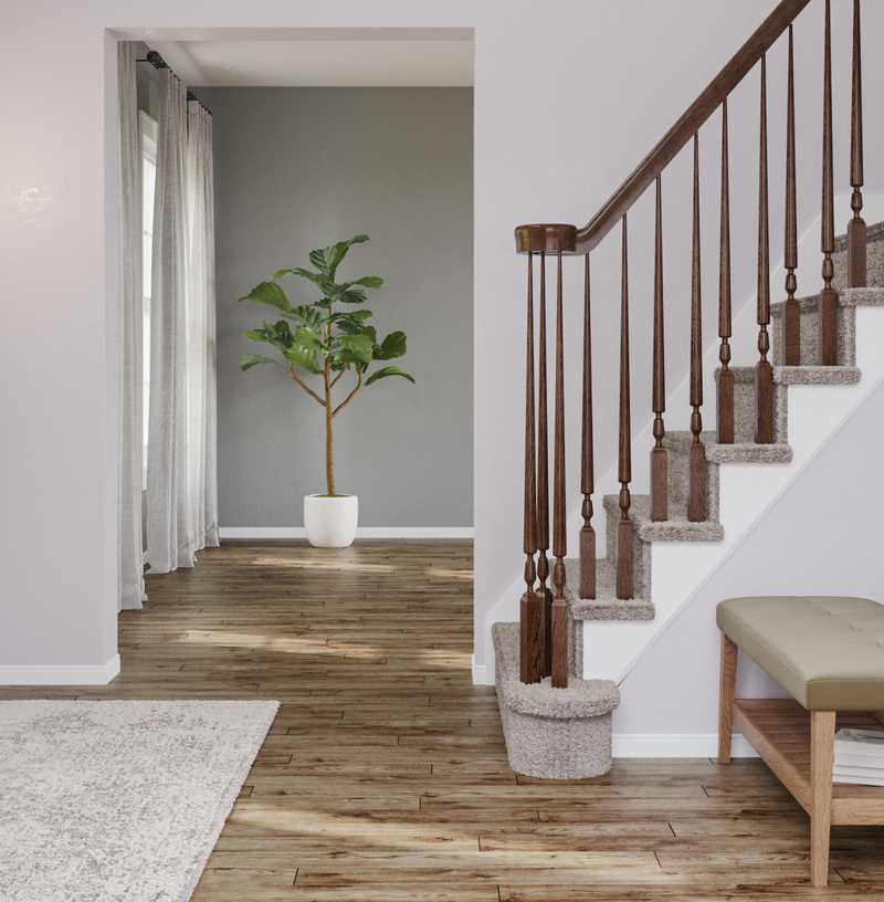 Modern, Midcentury Modern Entryway Design by Havenly Interior Designer Clara