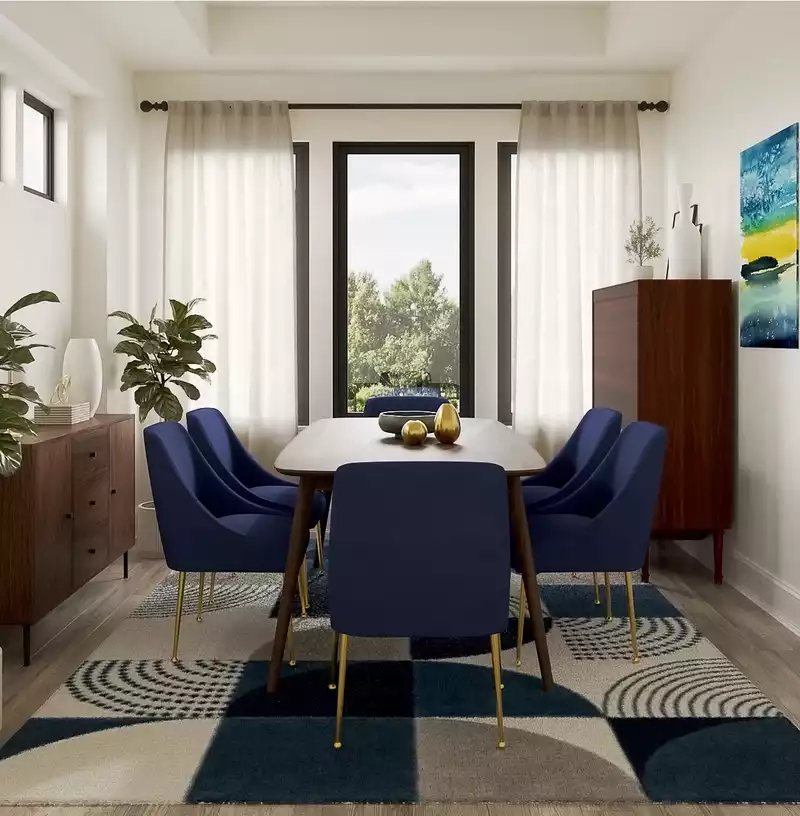 Modern, Midcentury Modern Dining Room Design by Havenly Interior Designer Ambar