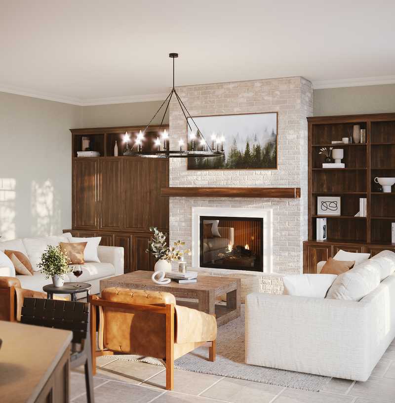 Modern, Rustic, Transitional Living Room Design by Havenly Interior Designer Marisa