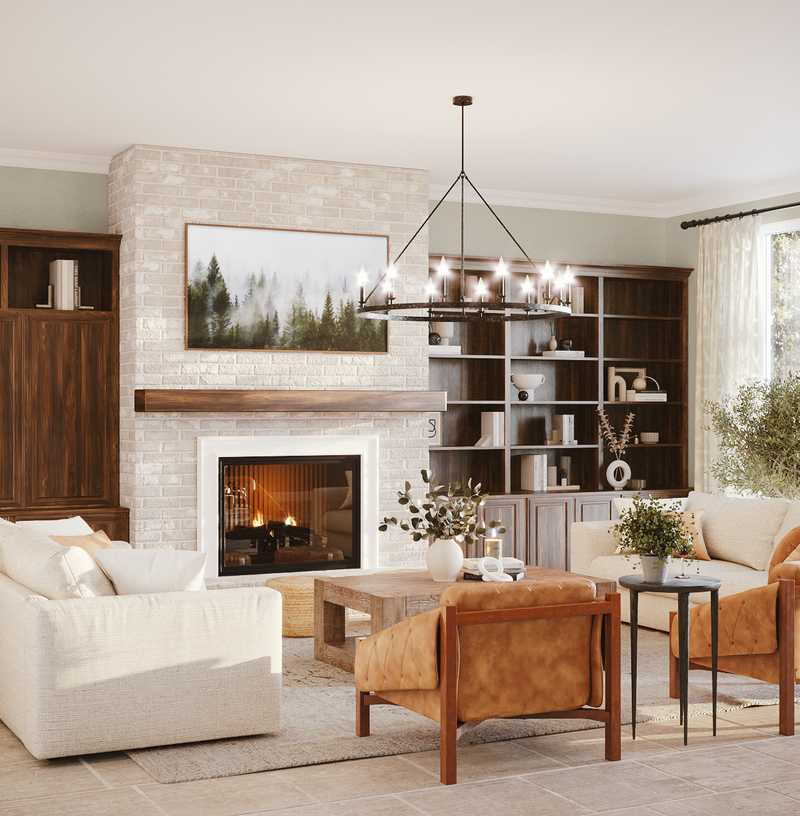 Modern, Rustic, Transitional Living Room Design by Havenly Interior Designer Marisa