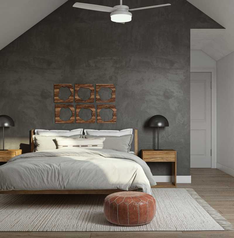 Eclectic, Bohemian, Midcentury Modern Bedroom Design by Havenly Interior Designer Marisa
