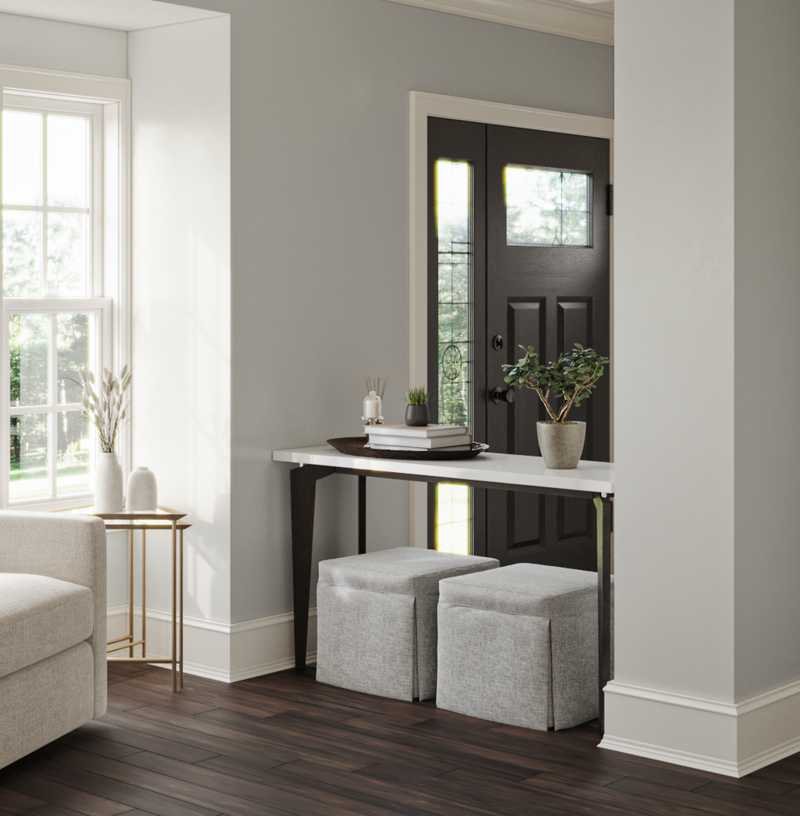 Contemporary, Classic, Transitional Entryway Design by Havenly Interior Designer Kylie