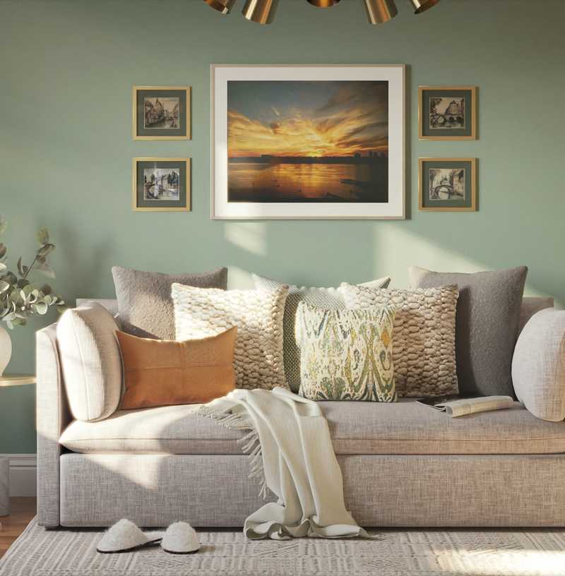 Classic, Glam, Minimal Office Design by Havenly Interior Designer Havenly