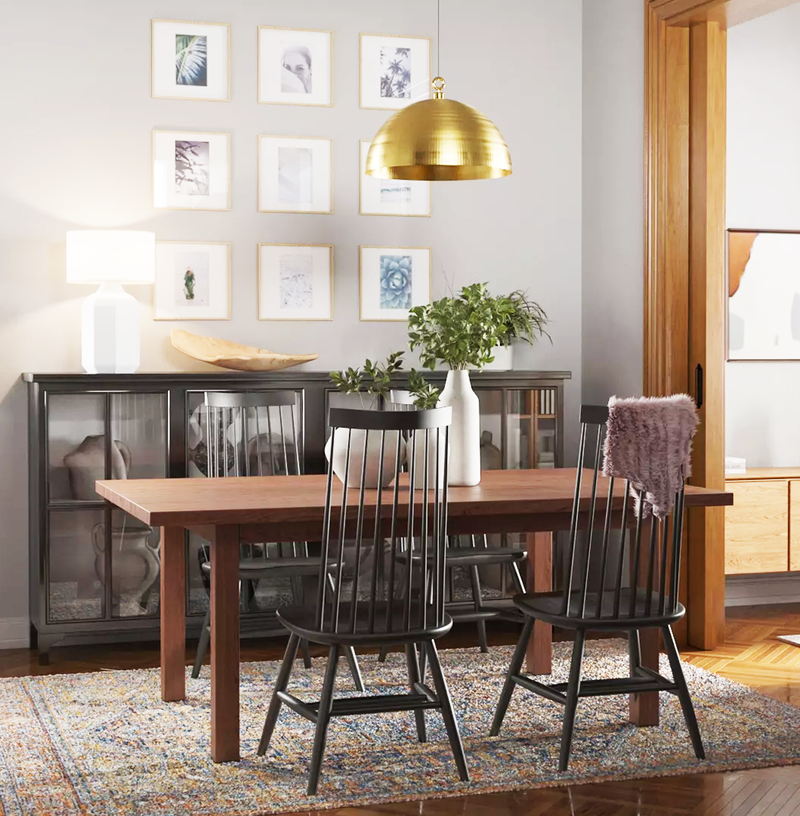 Bohemian, Traditional, Global Dining Room Design by Havenly Interior Designer Manuel