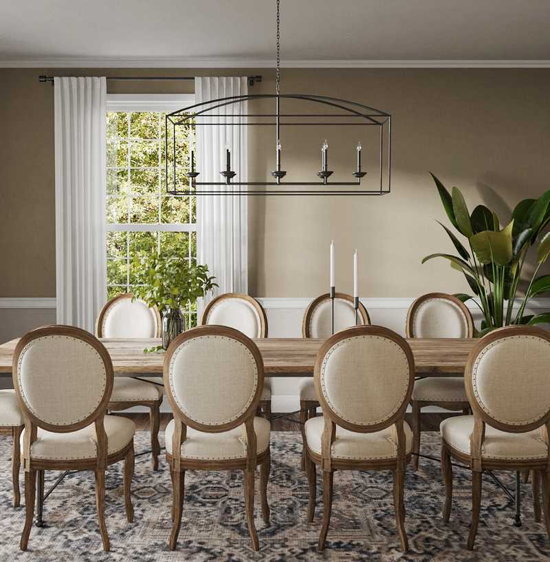 Traditional, Farmhouse Dining Room Design by Havenly Interior Designer Vye