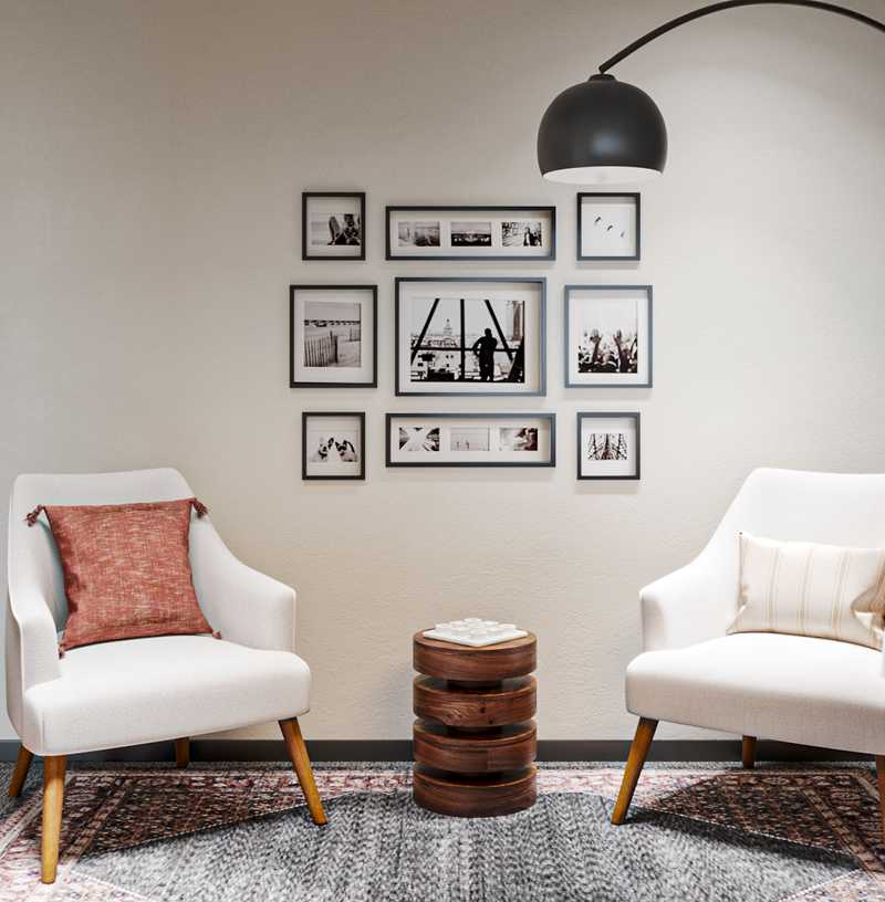 Contemporary, Midcentury Modern Office Design by Havenly Interior Designer Isabel