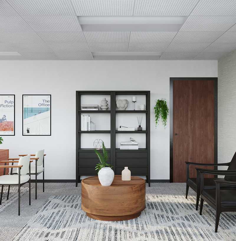 Contemporary, Modern, Midcentury Modern Office Design by Havenly Interior Designer Isabel