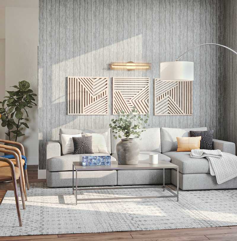 Modern, Classic, Coastal, Industrial Living Room Design by Havenly Interior Designer Havenly