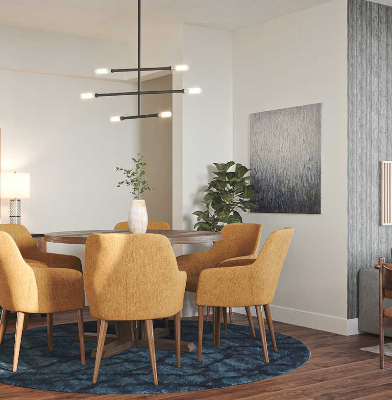 Bohemian, Glam Dining Room Design by Havenly Interior Designer Havenly