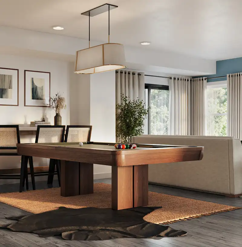 Modern, Bohemian, Coastal, Glam Living Room Design by Havenly Interior Designer Vye