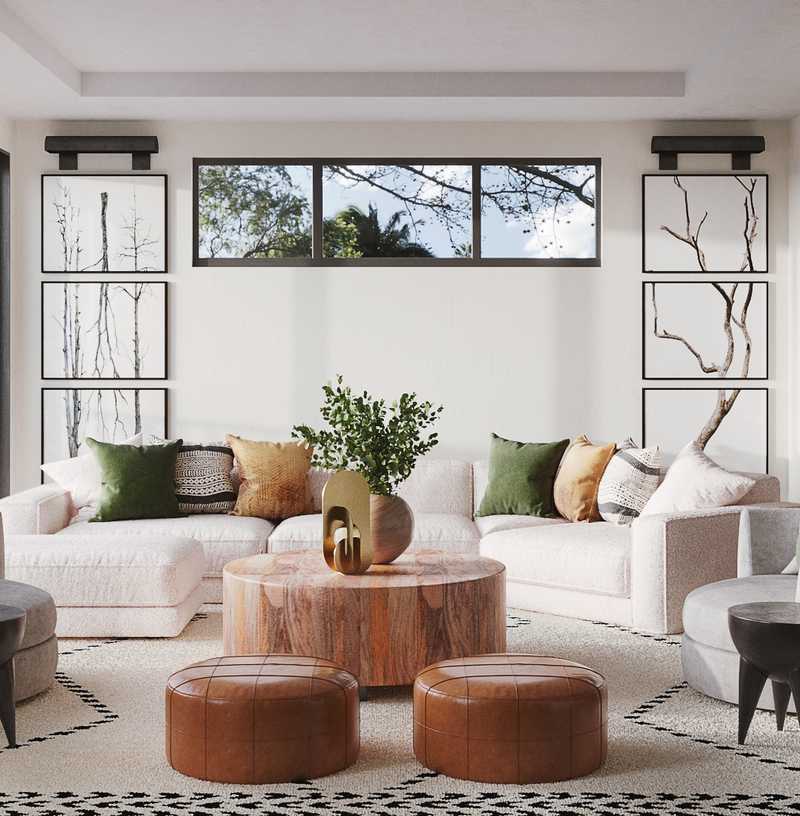 Modern, Bohemian, Rustic Living Room Design by Havenly Interior Designer Ebonee