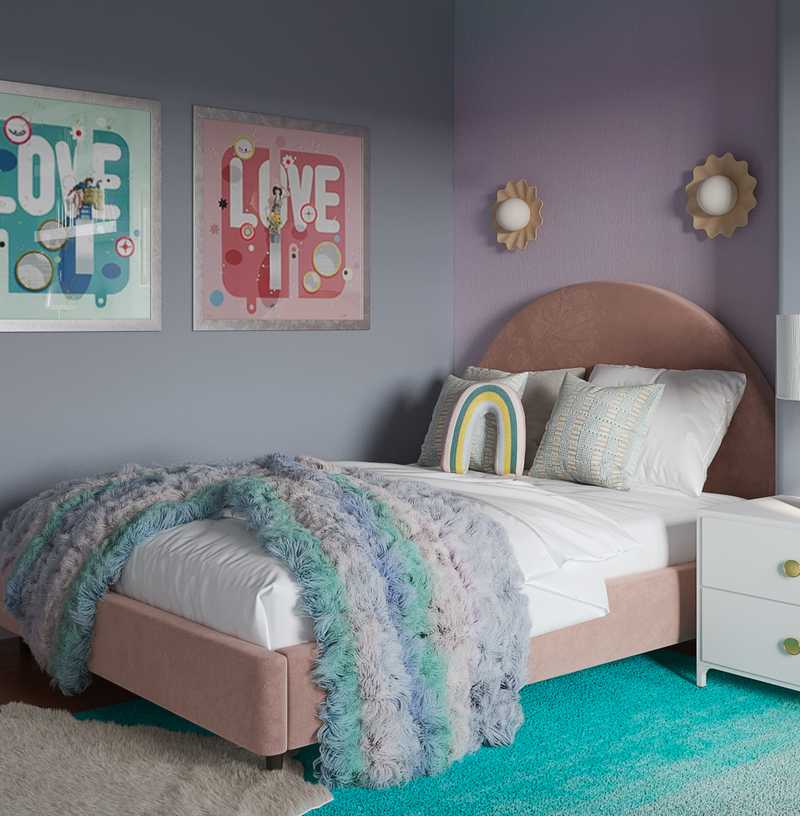 Contemporary, Modern, Eclectic, Bohemian Bedroom Design by Havenly Interior Designer Ashley