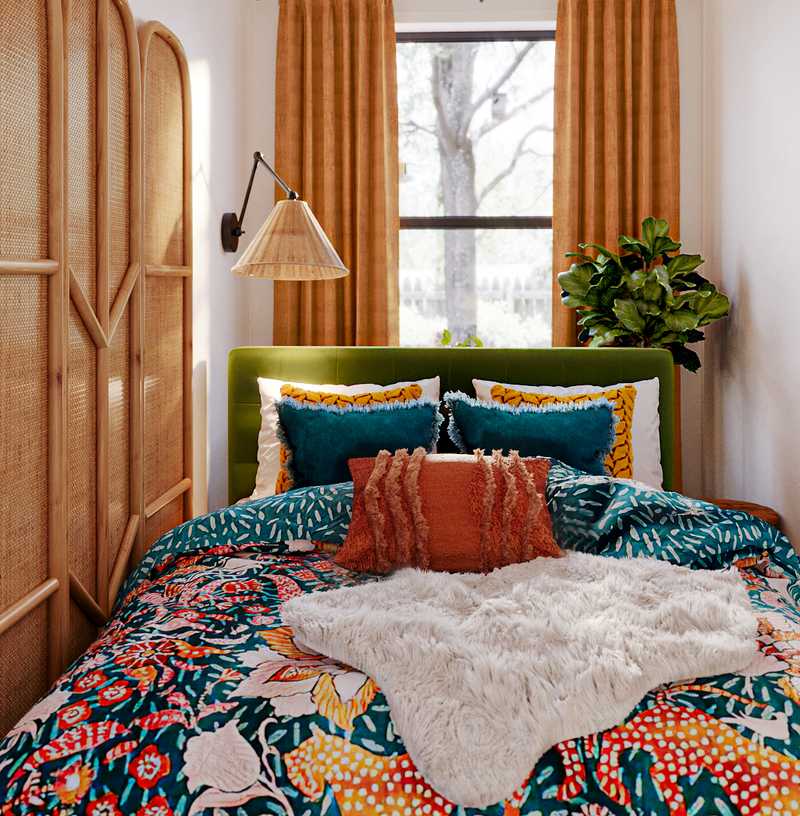 Modern, Bohemian, Scandinavian Bedroom Design by Havenly Interior Designer Vye