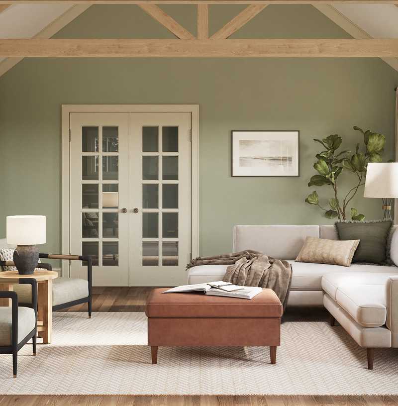 Classic, Traditional, Farmhouse, Rustic Living Room Design by Havenly Interior Designer Vye