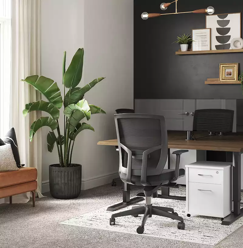 Modern, Midcentury Modern Office Design by Havenly Interior Designer Briana