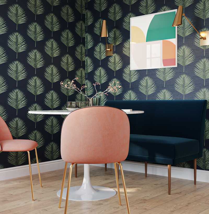 Contemporary, Modern, Eclectic, Bohemian, Midcentury Modern, Preppy, Scandinavian Living Room Design by Havenly Interior Designer Kyra