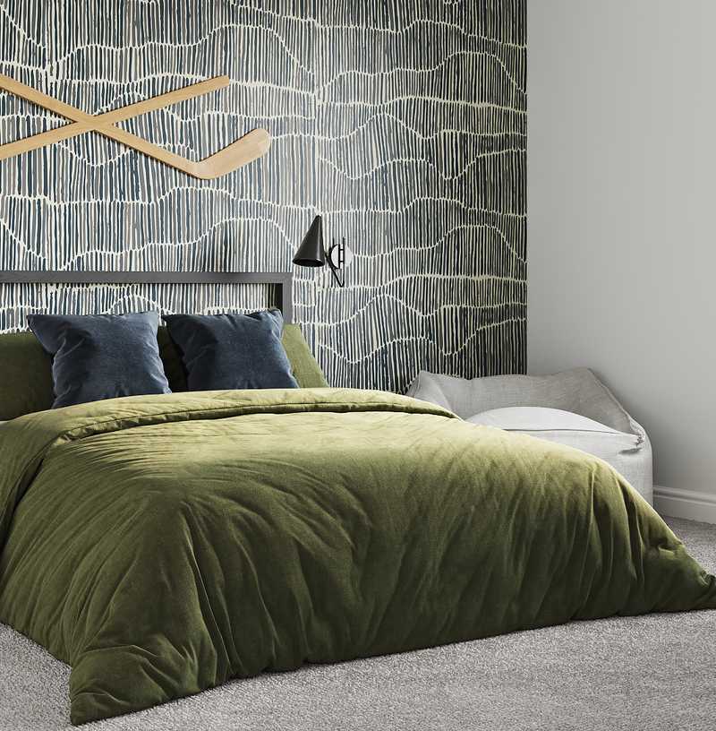 Modern, Industrial Bedroom Design by Havenly Interior Designer Autumn