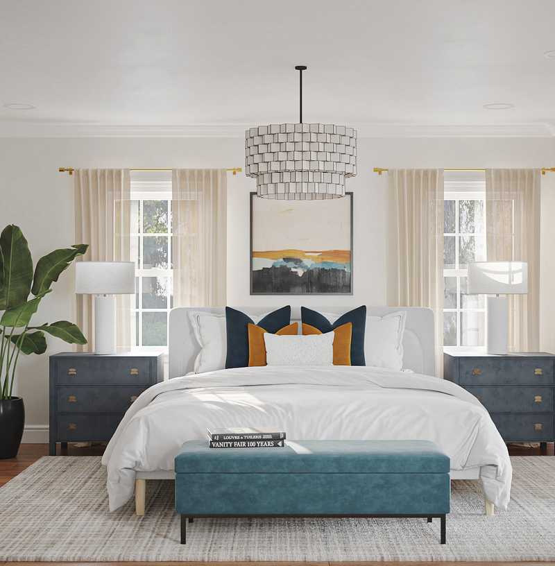 Classic, Coastal Bedroom Design by Havenly Interior Designer Vye