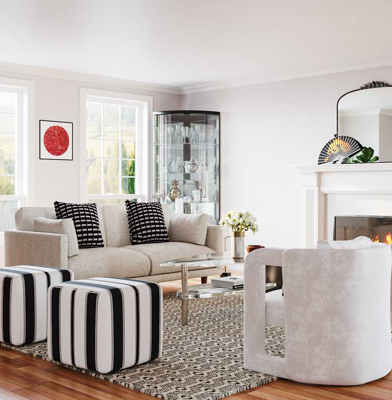 Contemporary, Modern, Classic, Eclectic Living Room Design by Havenly Interior Designer Kylie