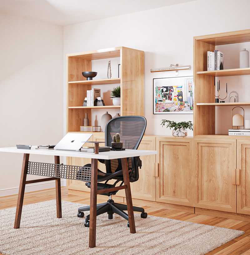 Contemporary Office Design by Havenly Interior Designer Kylie