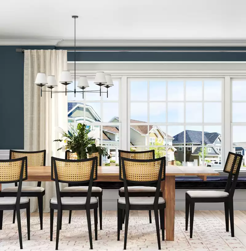 Modern, Bohemian, Traditional, Scandinavian Dining Room Design by Havenly Interior Designer Vye