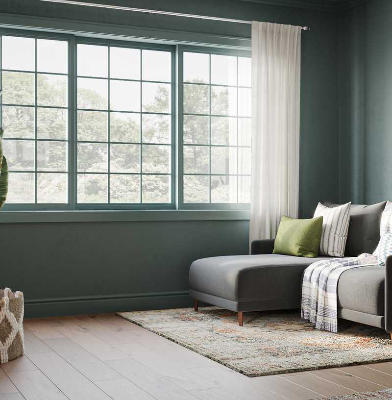 Farmhouse, Rustic, Transitional Playroom Design by Havenly Interior Designer Isabel