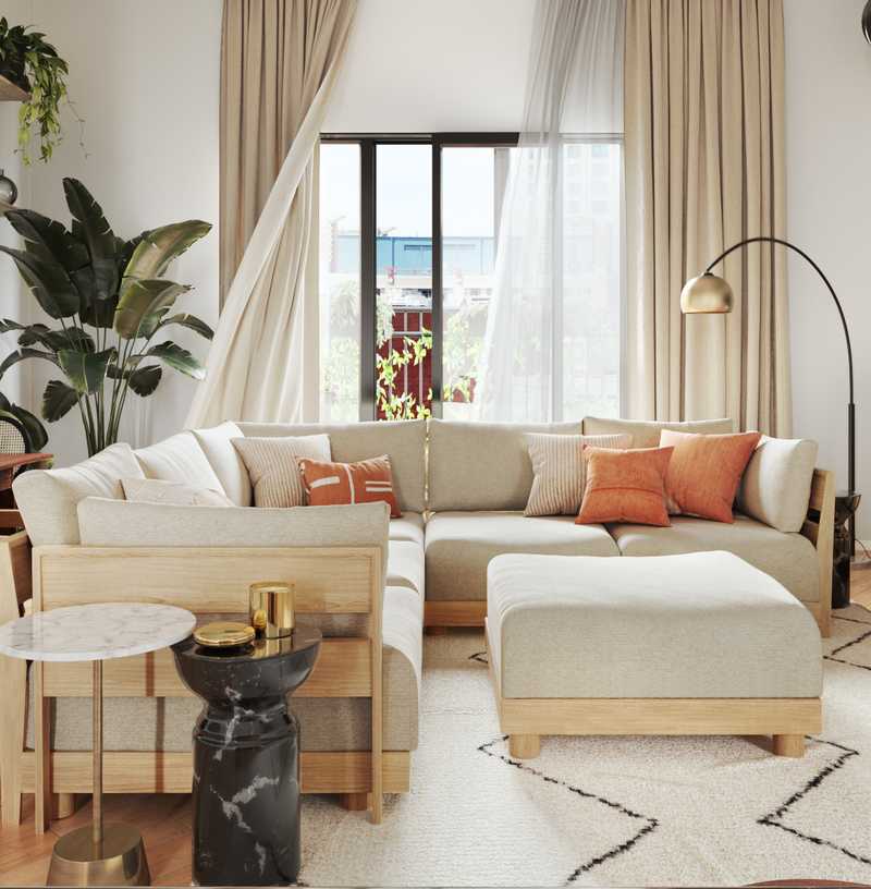 Scandinavian Living Room Design by Havenly Interior Designer Jasmine
