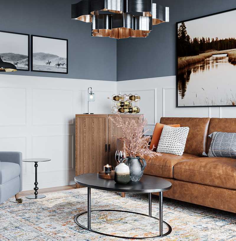 Industrial, Traditional, Farmhouse, Rustic Reading Room Design by Havenly Interior Designer Tracy