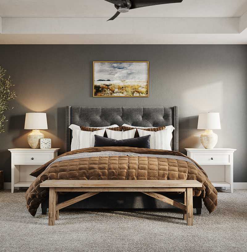 Traditional, Farmhouse, Rustic Bedroom Design by Havenly Interior Designer Tracy