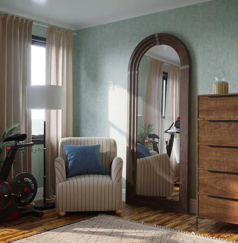 Bohemian, Rustic Office Design by Havenly Interior Designer Angie