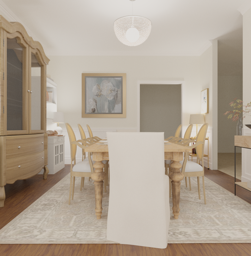 Traditional, Vintage Dining Room Design by Havenly Interior Designer Lauren