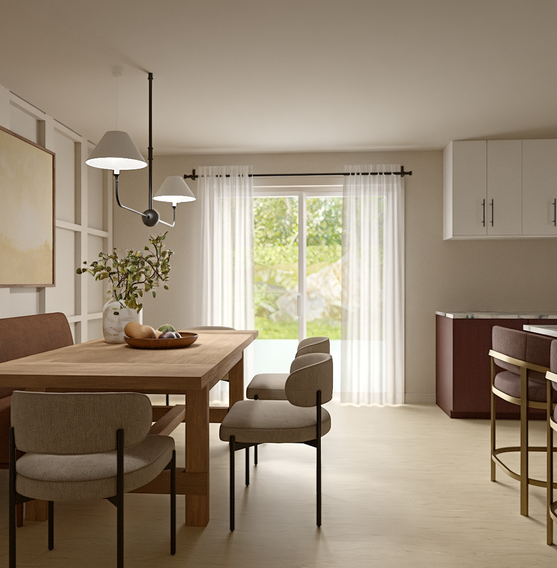 Contemporary, Classic Dining Room Design by Havenly Interior Designer Angie