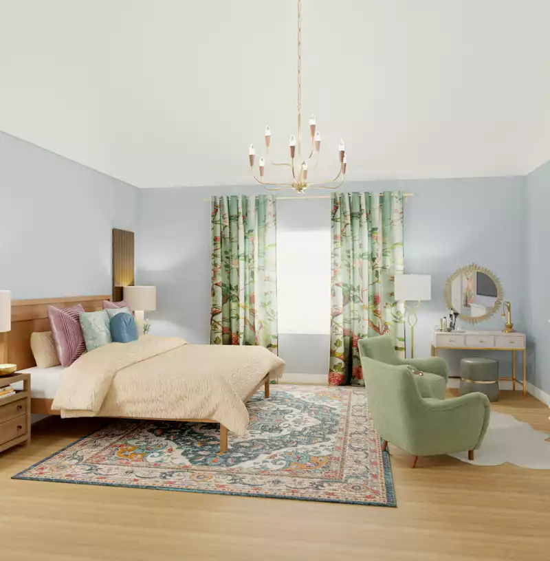 Modern, Classic, Glam, Transitional Bedroom Design by Havenly Interior Designer Katerina