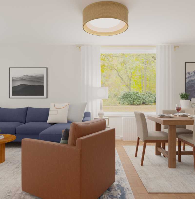 Classic, Transitional, Minimal Dining Room Design by Havenly Interior Designer Toussaint