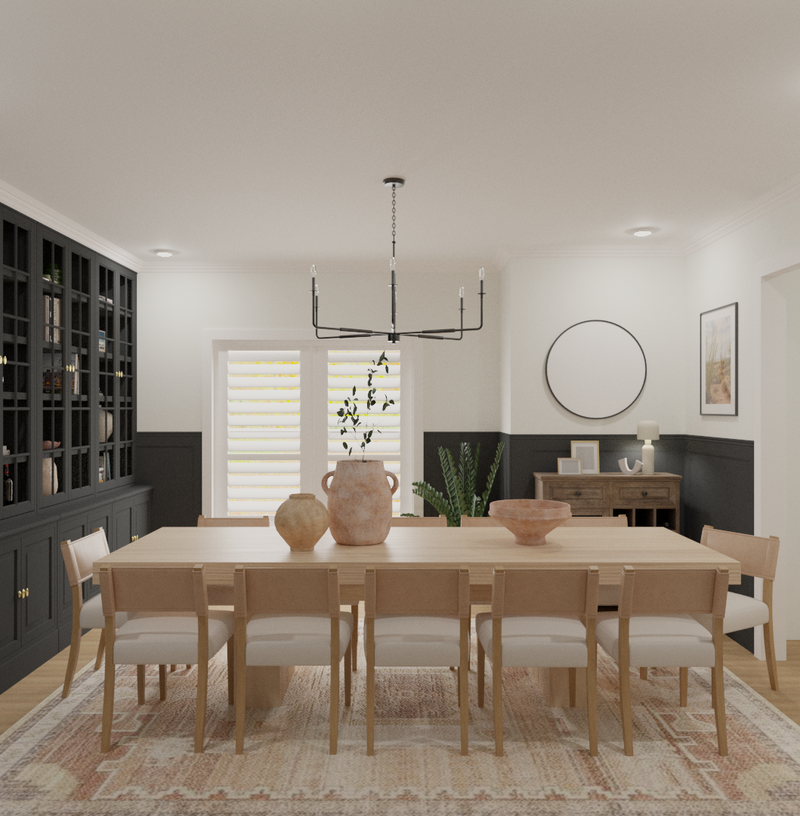 Modern, Bohemian, Southwest Inspired Dining Room Design by Havenly Interior Designer Toussaint