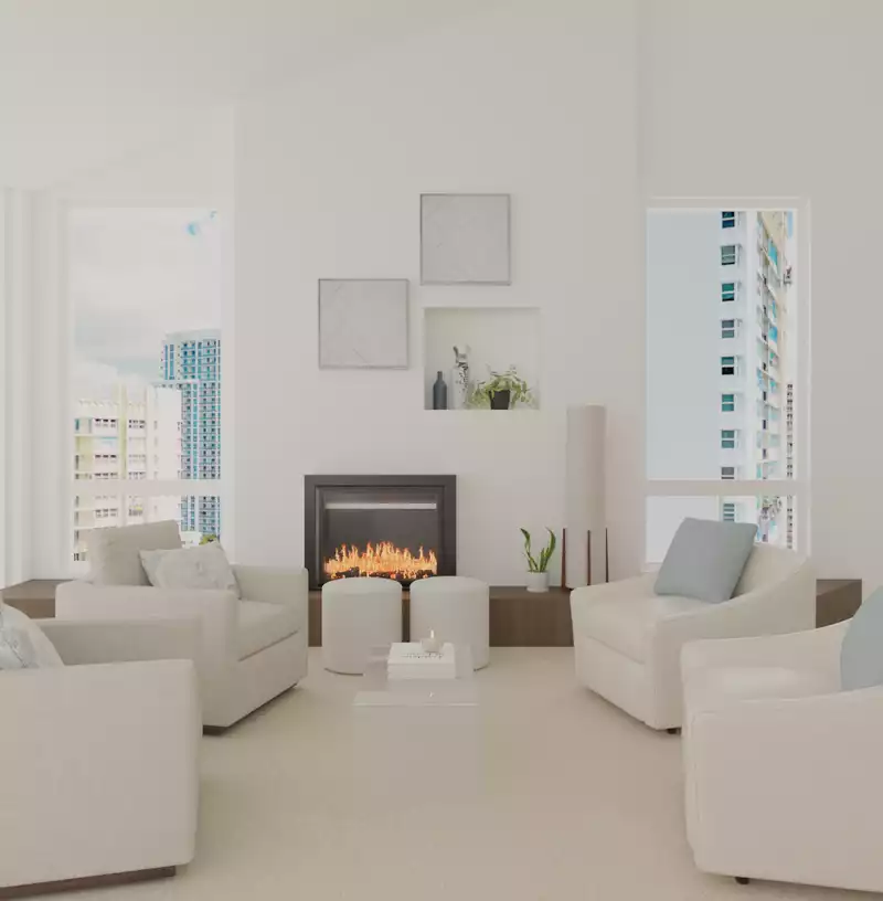 Coastal Living Room Design by Havenly Interior Designer Nicole