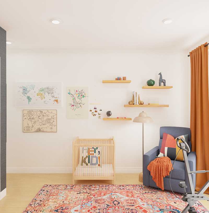Midcentury Modern Nursery Design by Havenly Interior Designer Júlia