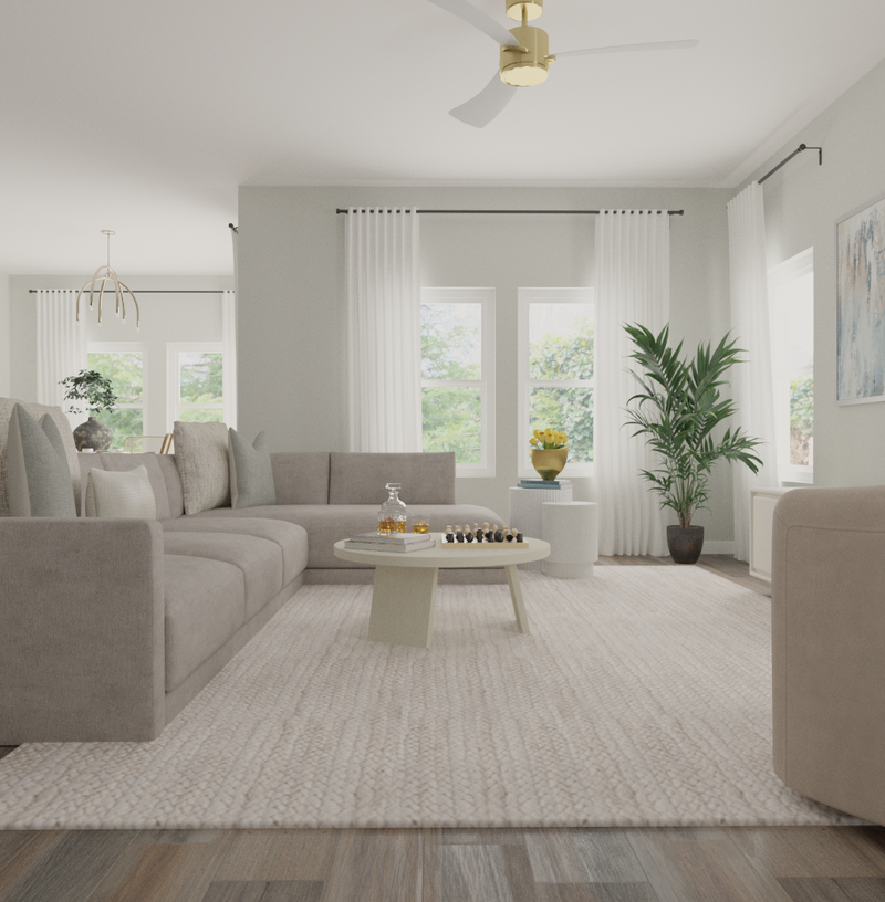 Contemporary, Scandinavian Living Room Design by Havenly Interior Designer Alyssa