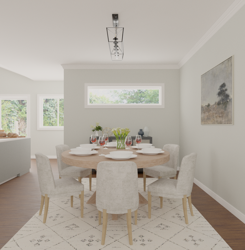 Modern, Traditional, Farmhouse, Transitional Dining Room Design by Havenly Interior Designer Briana