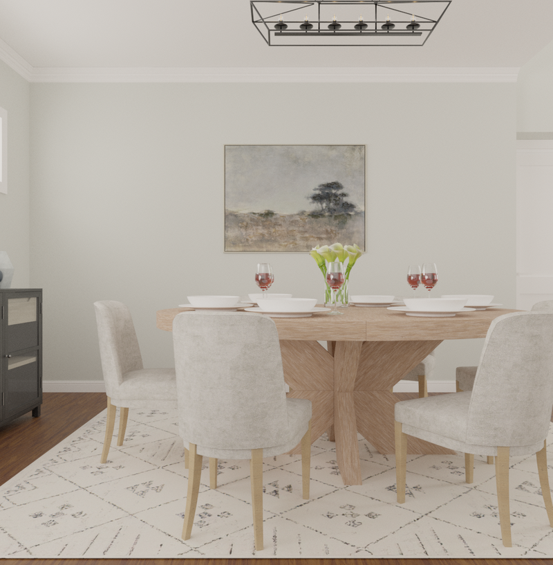 Modern, Traditional, Farmhouse, Transitional Dining Room Design by Havenly Interior Designer Briana