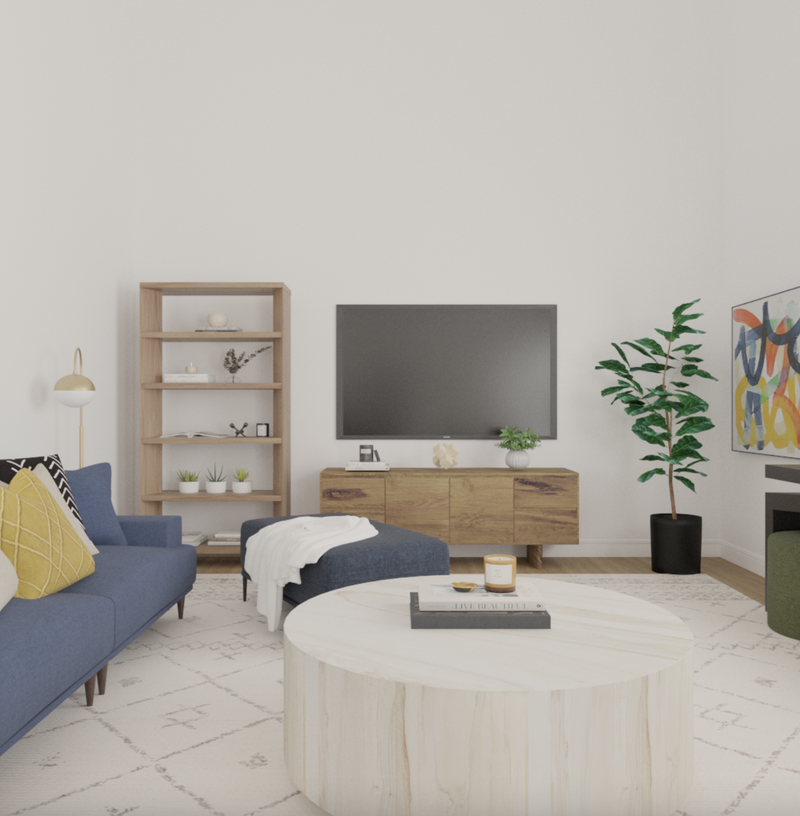 Modern, Scandinavian Living Room Design by Havenly Interior Designer Tara