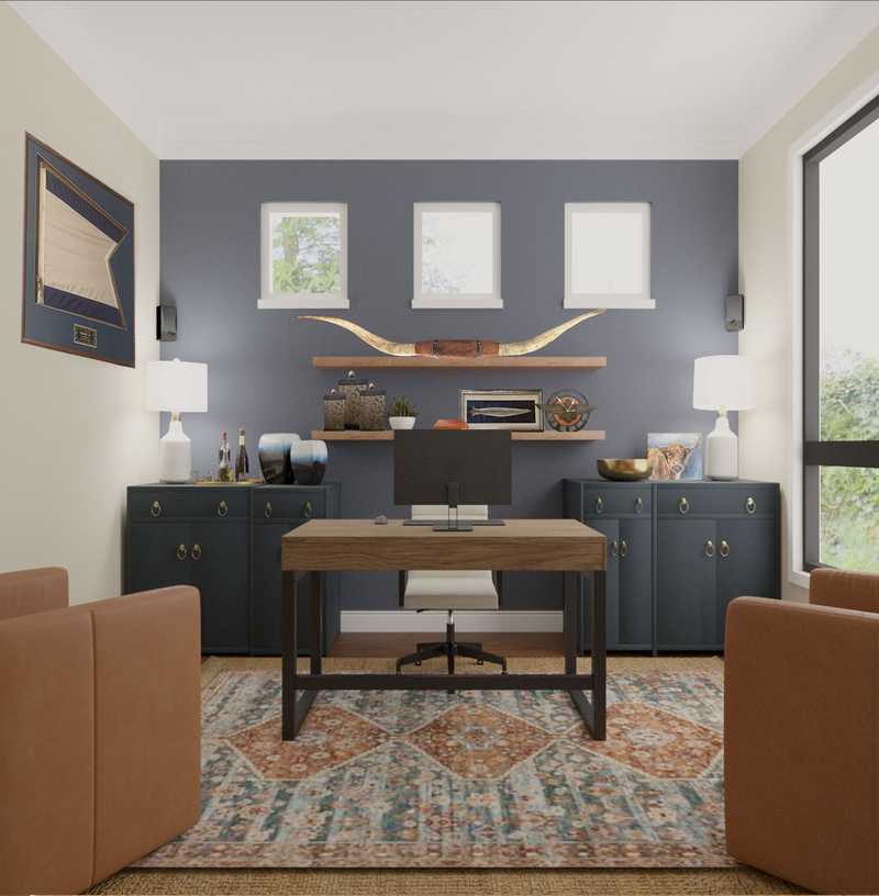 Industrial, Rustic Living Room Design by Havenly Interior Designer Briana