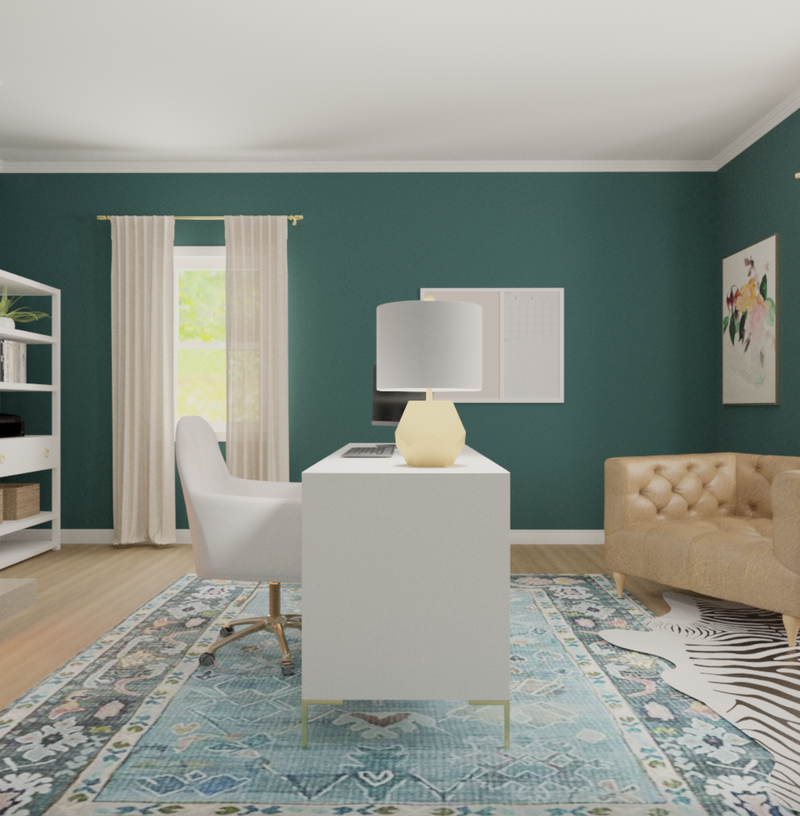 Glam Office Design by Havenly Interior Designer Vye