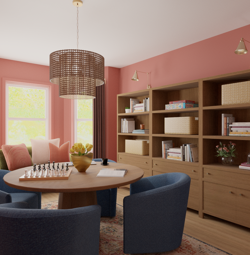 Eclectic, Industrial, Midcentury Modern Dining Room Design by Havenly Interior Designer Katie