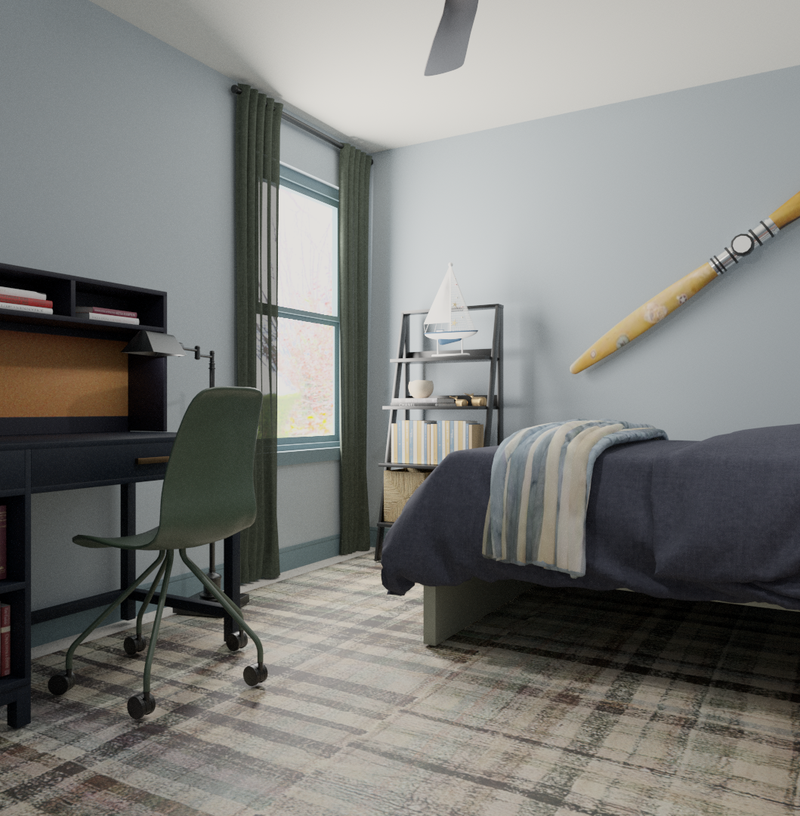 Classic, Coastal, Preppy Bedroom Design by Havenly Interior Designer Alix